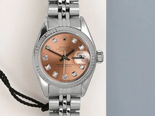 Attractive Fake Rolex Lady-datejust 79174 Automatic Movement 26mm Gold/steel Case Watch - Image 5