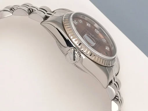 Attractive Fake Rolex Lady-datejust 79174 Automatic Movement 26mm Gold/steel Case Watch - Image 8