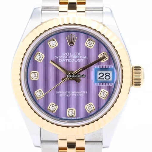 Durable Fake Rolex Lady-datejust 279173g Automatic Movement 28mm Gold/steel Case Womens Watch - Image 2