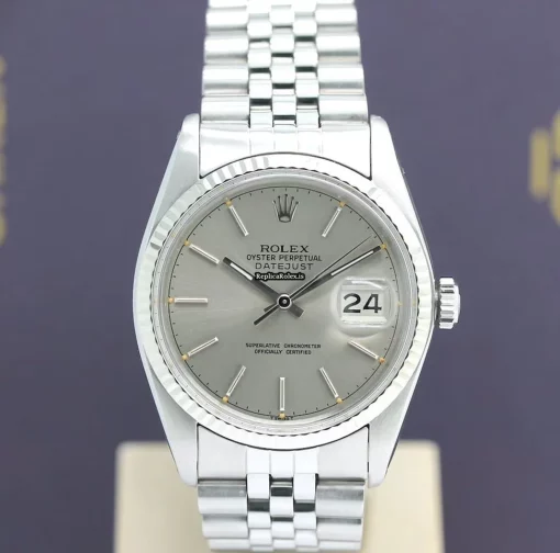 Inexpensive Replica Rolex Datejust 16014 Caliber 3035 Automatic Movement 36x42mm Steel Case Mens/unisex Watch - Image 4