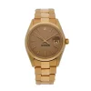 Beautiful Replica Rolex Oyster Perpetual Date 1500 Automatic Movement 34mm Yellow Gold Case Mens/unisex Watch