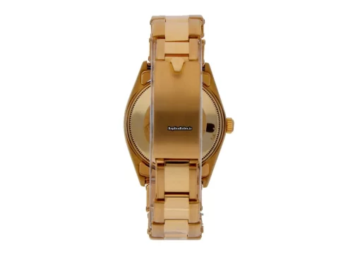 Beautiful Replica Rolex Oyster Perpetual Date 1500 Automatic Movement 34mm Yellow Gold Case Mens/unisex Watch - Image 3