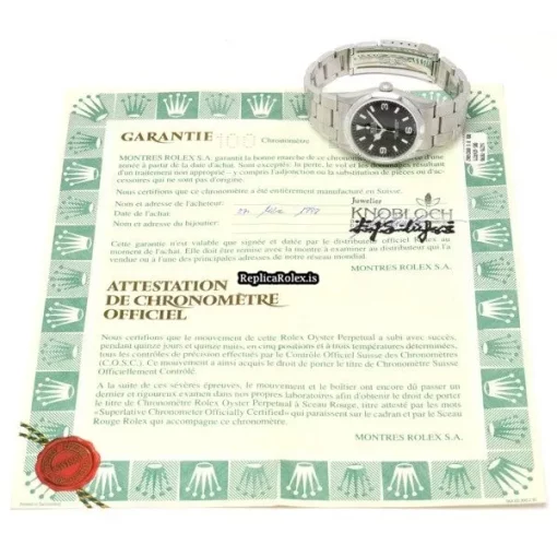 Defect Replica Rolex Explorer 14270 Caliber 3000 Automatic Movement 36mm Steel Case Watch - Image 5