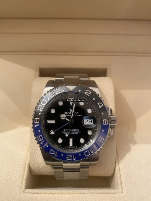 Awesome Replica Rolex Gmt-master II 116710blnr Caliber 3186 Automatic Movement 40mm Steel Case Mens/unisex Watch - Image 2