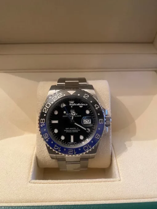 Awesome Replica Rolex Gmt-master II 116710blnr Caliber 3186 Automatic Movement 40mm Steel Case Mens/unisex Watch - Image 6