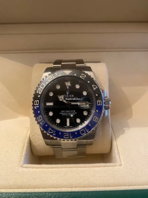 Awesome Replica Rolex Gmt-master II 116710blnr Caliber 3186 Automatic Movement 40mm Steel Case Mens/unisex Watch - Image 7