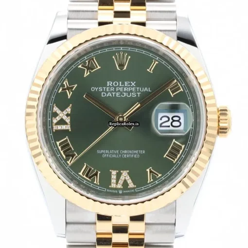 Great Fake Rolex Datejust 126233 Automatic Movement 36mm Gold/steel Case Mens/unisex Watch - Image 2