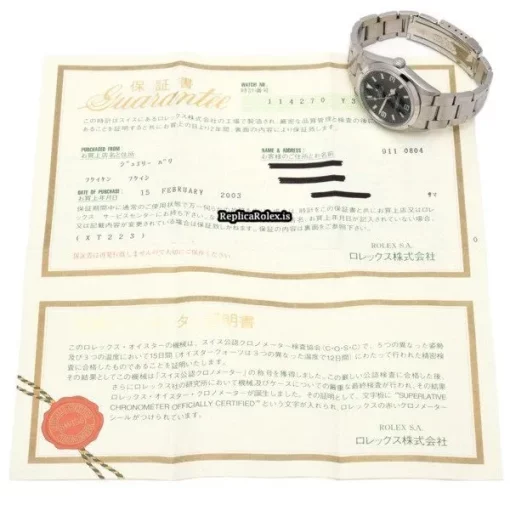 Good Replica Rolex Explorer 114270 Caliber 3130 Automatic Movement 36mm Steel Case Watch - Image 5
