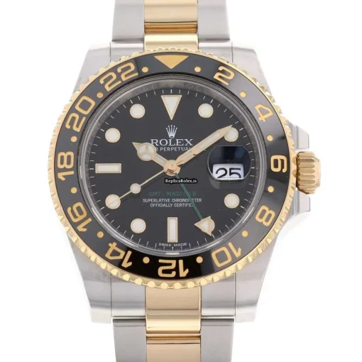 Design Replicas Rolex Gmt-master II 116713ln Caliber 3186 Automatic Movement 40mm Gold/steel Case Mens/unisex Watch