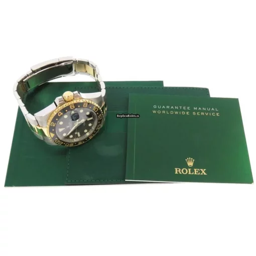 Design Replicas Rolex Gmt-master II 116713ln Caliber 3186 Automatic Movement 40mm Gold/steel Case Mens/unisex Watch - Image 14