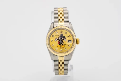 Appealing Clone Rolex Lady-datejust 6917 Caliber 2030 Automatic Movement 26mm Gold/steel Case Womens Watch - Image 2