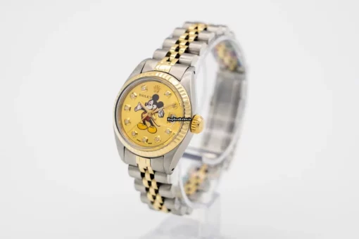 Appealing Clone Rolex Lady-datejust 6917 Caliber 2030 Automatic Movement 26mm Gold/steel Case Womens Watch - Image 4