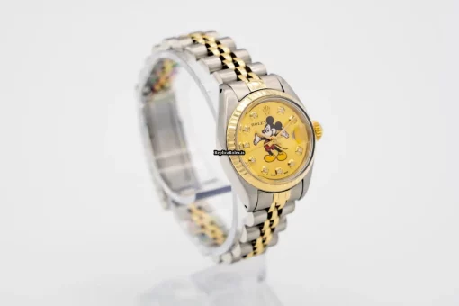Appealing Clone Rolex Lady-datejust 6917 Caliber 2030 Automatic Movement 26mm Gold/steel Case Womens Watch - Image 5