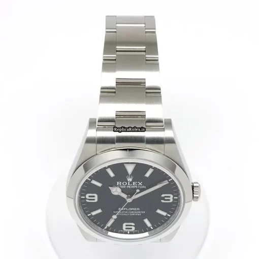 Popular Knockoff Rolex Explorer 214270 Caliber 3132 Automatic Movement 39mm Steel Case Watch - Image 10