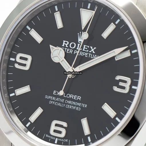 Popular Knockoff Rolex Explorer 214270 Caliber 3132 Automatic Movement 39mm Steel Case Watch - Image 5
