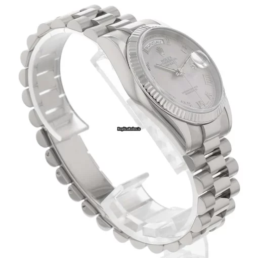 Luxury Clone Rolex Day-date 36 118239 Caliber 3155 Automatic Movement 36mm White Gold Case Mens/unisex Watch - Image 4