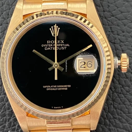 Defect Copy Rolex Datejust 16018 Caliber 3035 Automatic Movement 36mm Yellow Gold Case Mens/unisex Watch