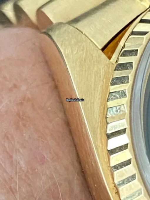 Defect Copy Rolex Datejust 16018 Caliber 3035 Automatic Movement 36mm Yellow Gold Case Mens/unisex Watch - Image 9