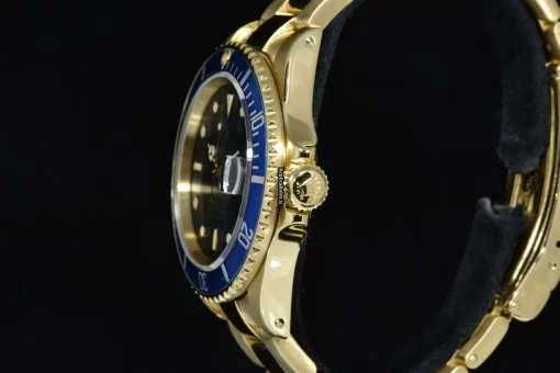 Exquisite Clone Rolex Submariner Date 16808 Caliber 3035 Automatic Movement 40mm Yellow Gold Case Mens/unisex Watch - Image 3