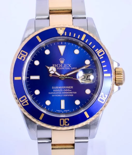 Wonderful Replica Rolex Submariner Date 16613 Automatic Movement 40mm Gold/steel Case Mens/unisex Watch