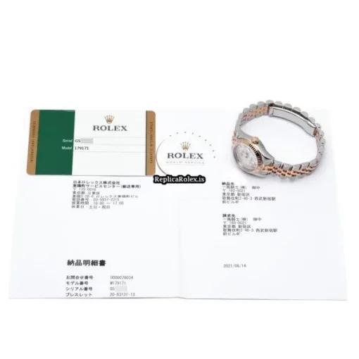 Ideal Replica Rolex Lady-datejust 179171nr Automatic Movement 26mm Steel Case Womens Watch - Image 5