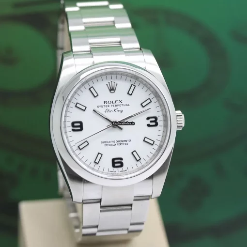 Good Replica Rolex Air King 114200 Caliber 3130 Automatic Movement 34mm Steel Case Mens/unisex Watch - Image 6