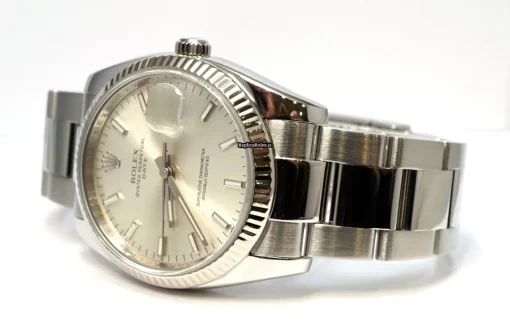 Ideal Fake Rolex Oyster Perpetual Date 115234 Caliber 3135 Automatic Movement 34mm Gold/steel Case Mens/unisex Watch - Image 2