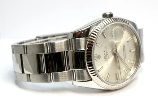 Ideal Fake Rolex Oyster Perpetual Date 115234 Caliber 3135 Automatic Movement 34mm Gold/steel Case Mens/unisex Watch - Image 3