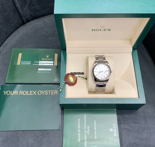 Ideal Fake Rolex Oyster Perpetual Date 115234 Caliber 3135 Automatic Movement 34mm Gold/steel Case Mens/unisex Watch - Image 4