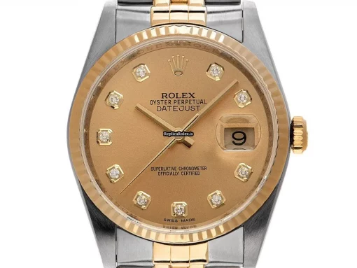Well Made Clone Rolex Datejust 116233 Caliber 3135 Automatic Movement 36mm Gold/steel Case Mens/unisex Watch