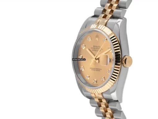 Well Made Clone Rolex Datejust 116233 Caliber 3135 Automatic Movement 36mm Gold/steel Case Mens/unisex Watch - Image 2