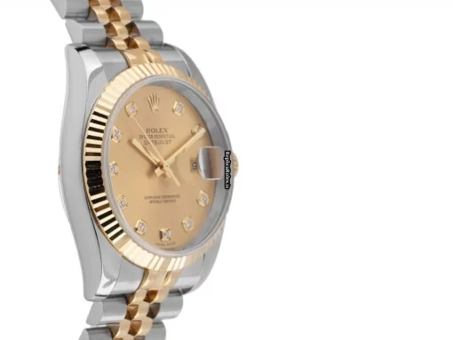 Well Made Clone Rolex Datejust 116233 Caliber 3135 Automatic Movement 36mm Gold/steel Case Mens/unisex Watch - Image 3