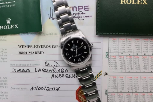 Exquisite Replicas Rolex Explorer 114270 Caliber 3130 Automatic Movement 36mm Steel Case Mens/unisex Watch