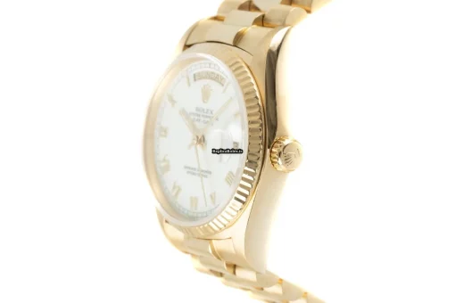 Amazing Replicas Rolex Day-date 36 18038 Caliber 3055 Automatic Movement 36mm Yellow Gold Case Mens/unisex Watch - Image 5