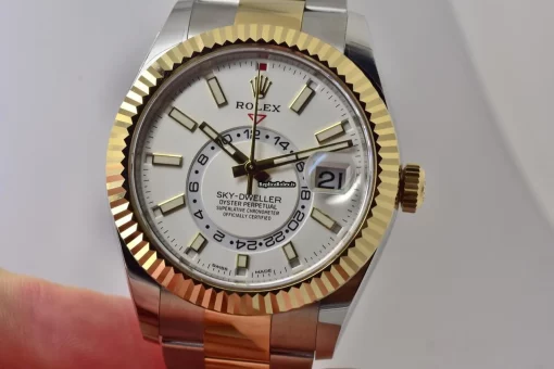 Excellent Replica Rolex Sky-dweller 326933 Automatic Movement 42mm Gold/steel Case Mens/unisex Watch - Image 8