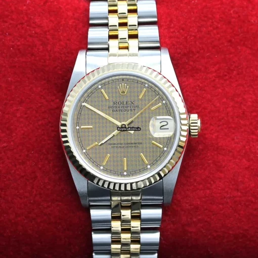 Incredible Replica Rolex Lady-datejust 68273 Caliber 2135 Automatic Movement 31x37mm Gold/steel Case Mens/unisex Watch - Image 4
