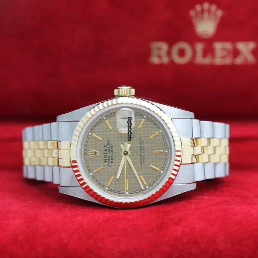 Incredible Replica Rolex Lady-datejust 68273 Caliber 2135 Automatic Movement 31x37mm Gold/steel Case Mens/unisex Watch - Image 5