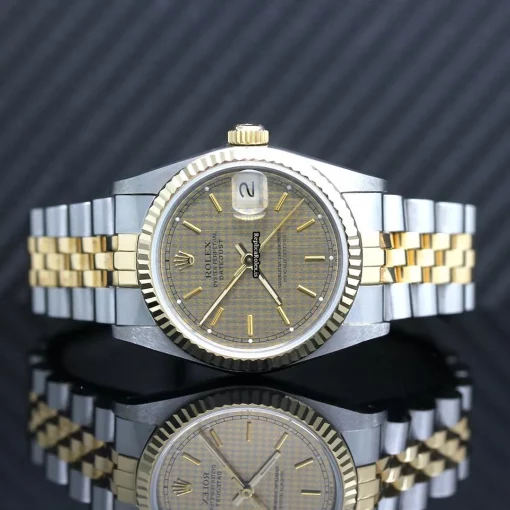 Incredible Replica Rolex Lady-datejust 68273 Caliber 2135 Automatic Movement 31x37mm Gold/steel Case Mens/unisex Watch - Image 6