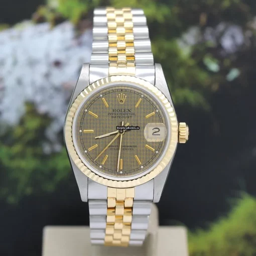Incredible Replica Rolex Lady-datejust 68273 Caliber 2135 Automatic Movement 31x37mm Gold/steel Case Mens/unisex Watch - Image 7