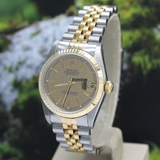 Incredible Replica Rolex Lady-datejust 68273 Caliber 2135 Automatic Movement 31x37mm Gold/steel Case Mens/unisex Watch - Image 9