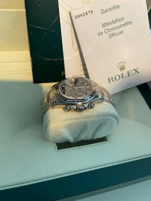 Awesome Replica Rolex Daytona 116509 Caliber 4130 Automatic Movement 40mm White Gold Case Mens/unisex Watch - Image 4