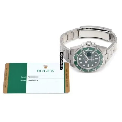Top Fake Rolex Submariner Date 116610lv Caliber 3135 Automatic Movement 40mm Steel Case Watch - Image 5