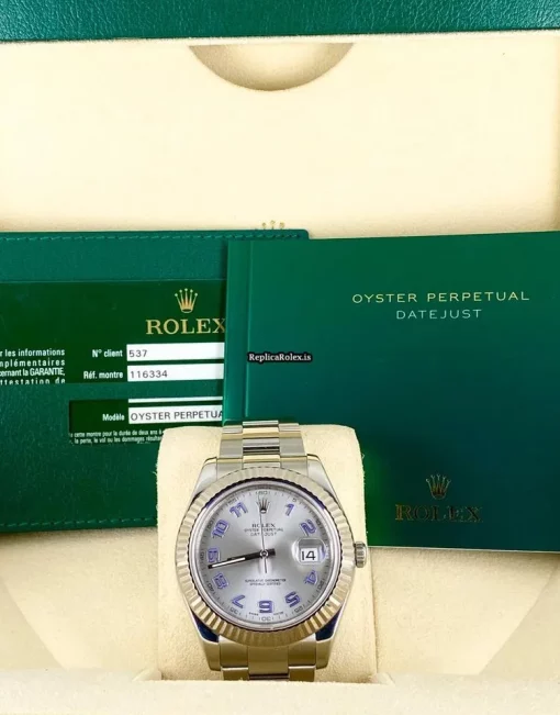 Well Made Replica Rolex Datejust II 116334 Caliber 3136 Automatic Movement 41mm Steel Case Mens/unisex Watch - Image 11