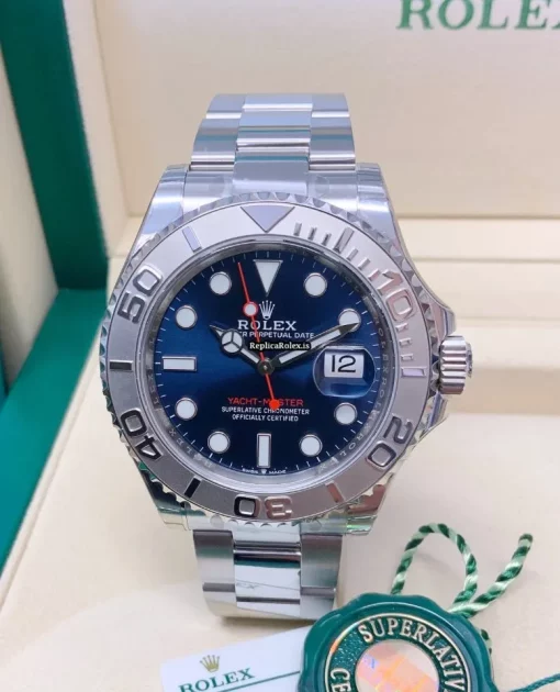 Great Imitation Rolex Yacht-master 40 126622 Caliber 3235 Automatic Movement 40mm Platinum Case Mens/unisex Watch - Image 4