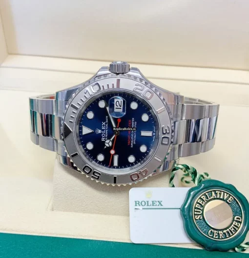 Great Imitation Rolex Yacht-master 40 126622 Caliber 3235 Automatic Movement 40mm Platinum Case Mens/unisex Watch - Image 5