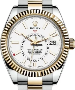 Cheap Replica Rolex Sky-dweller 326933 Caliber 9001 Automatic Movement 42mm Gold/steel Case Mens/unisex Watch