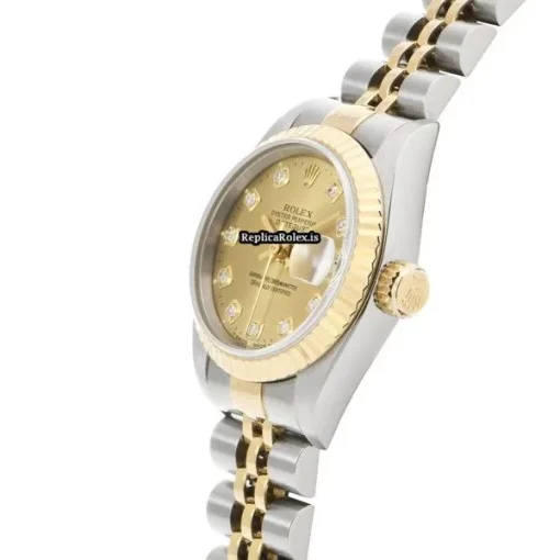Well Made Replica Rolex Lady-datejust 69173g Automatic Movement 26mm Steel Case Womens Watch - Image 2