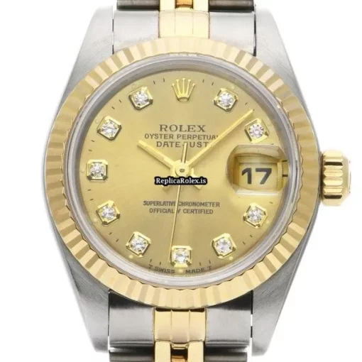 Well Made Replica Rolex Lady-datejust 69173g Automatic Movement 26mm Steel Case Womens Watch - Image 5