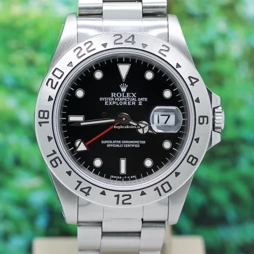 Cheap Fake Rolex Explorer II 16570 Caliber 3185 Automatic Movement 40x44mm Steel Case Mens/unisex Watch - Image 4