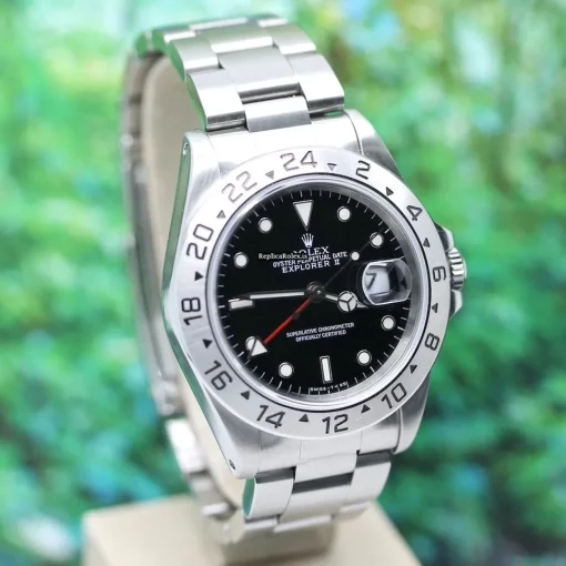 Cheap Fake Rolex Explorer II 16570 Caliber 3185 Automatic Movement 40x44mm Steel Case Mens/unisex Watch - Image 6